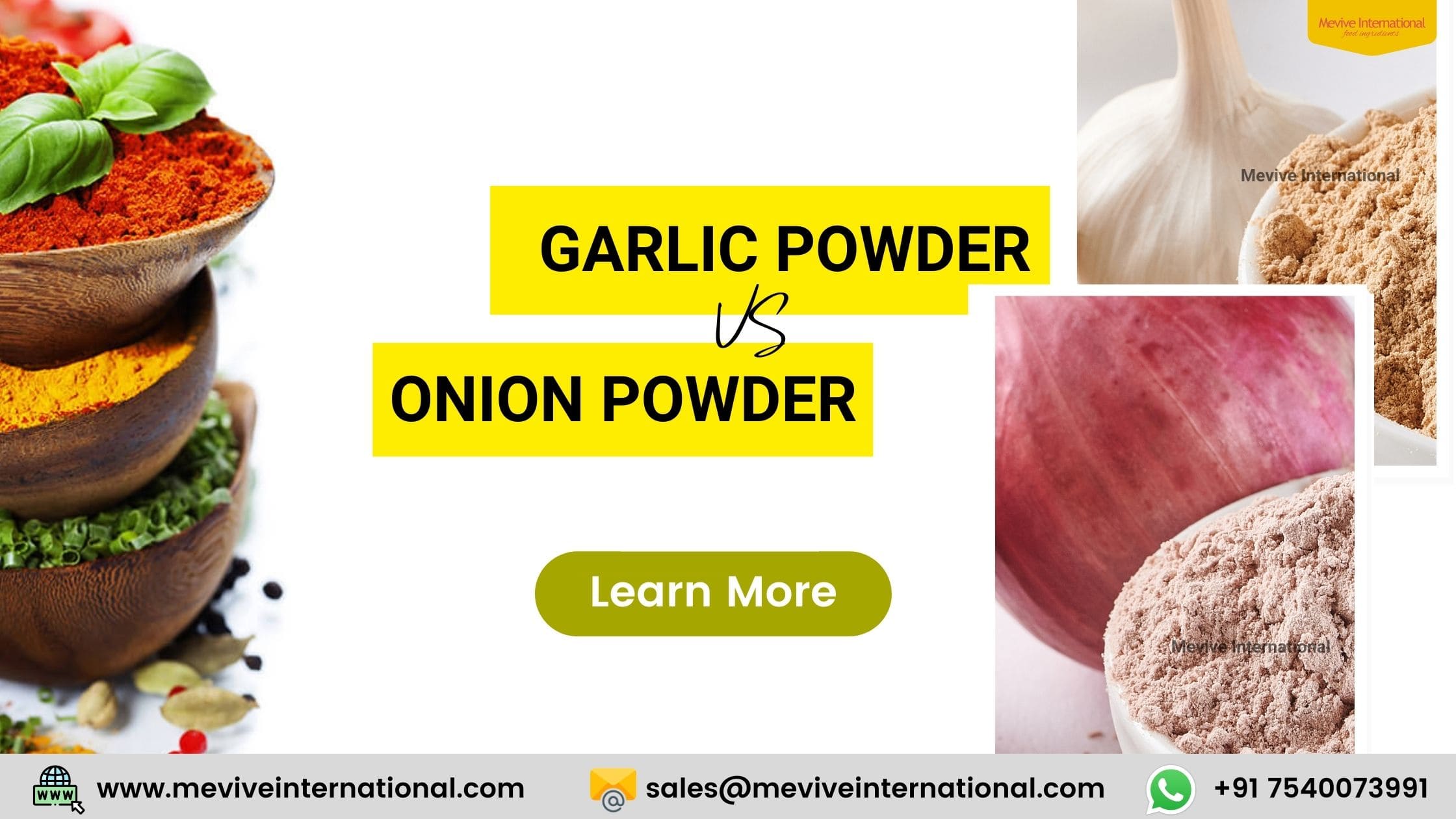 garlic powder and onion powder